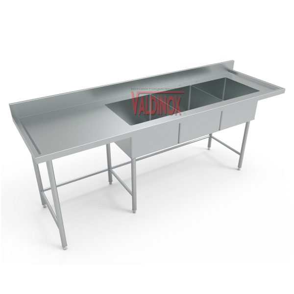 Fregadero Una Tarja Modelo F3T (230 cm x 070 cm x 090 cm)
