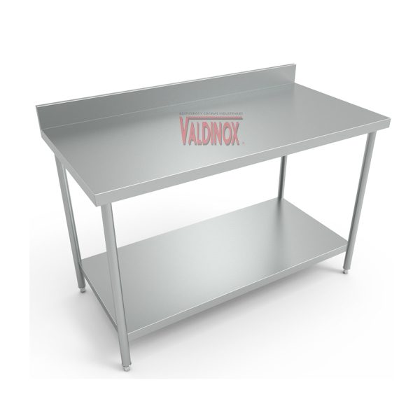 Mesa de Trabajo Tipo Pared con Entrepaño Acabado Brillante (110 cm x 060 cm x 090 cm)