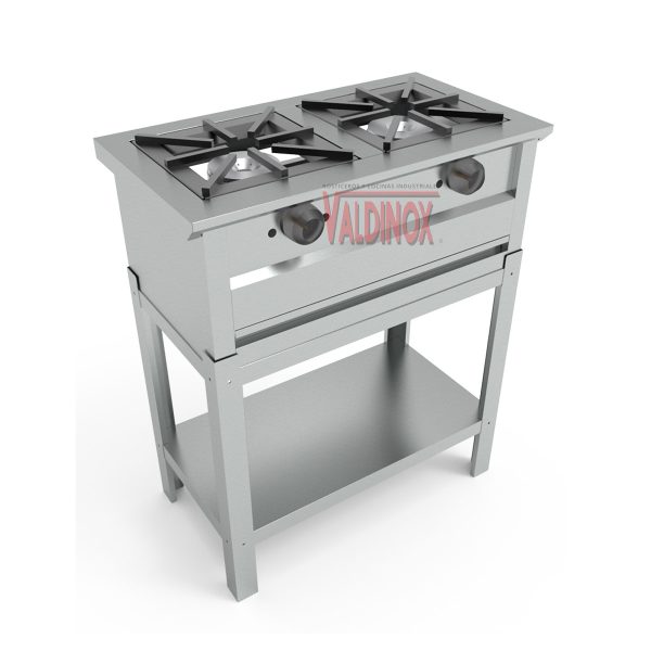 Parrilla de 4 Quemadores De Acero Inoxidable (147 cm x 042 cm x 090 cm) - Imagen 2