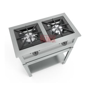 Parrilla de 3 Quemadores De Acero Inoxidable (111.5 cm x 042 cm x 090 cm)