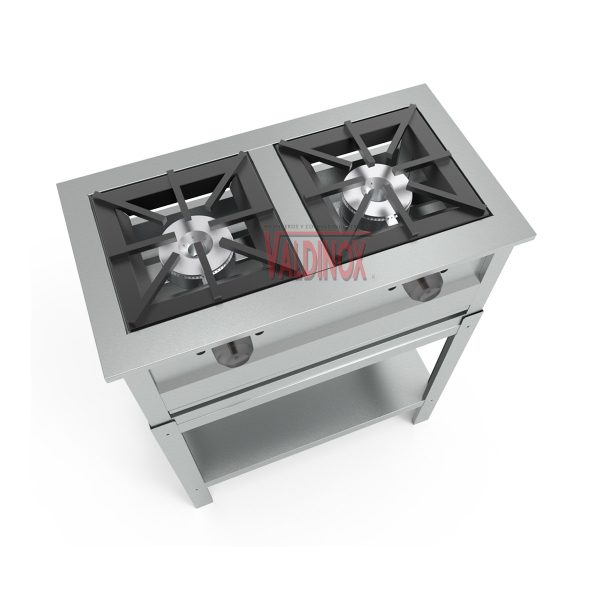 Parrilla de 4 Quemadores De Acero Inoxidable (147 cm x 042 cm x 090 cm)
