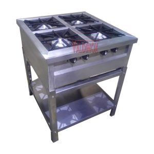 Parrilla Dinamica 4 Quemadores De Acero Inoxidable (040.5 cm x 077 cm x 090 cm)