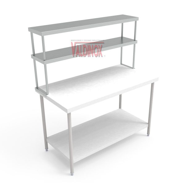 Repisa Doble Para Mesa (140 cm x 025 cm x 070 cm) - Imagen 2